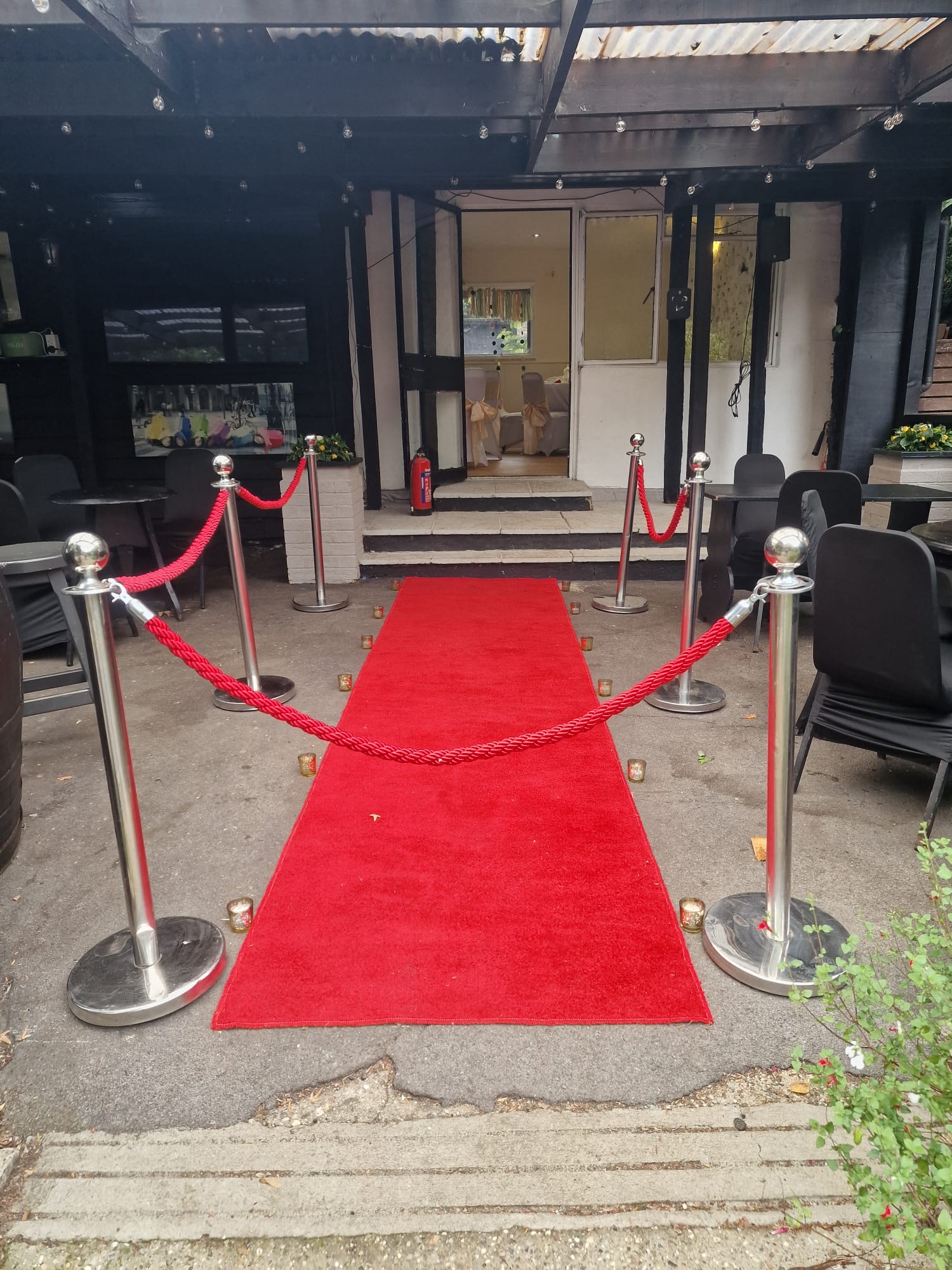 Red carpet event entrance at The Swan